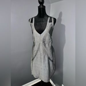 Silver Short Midi Dress